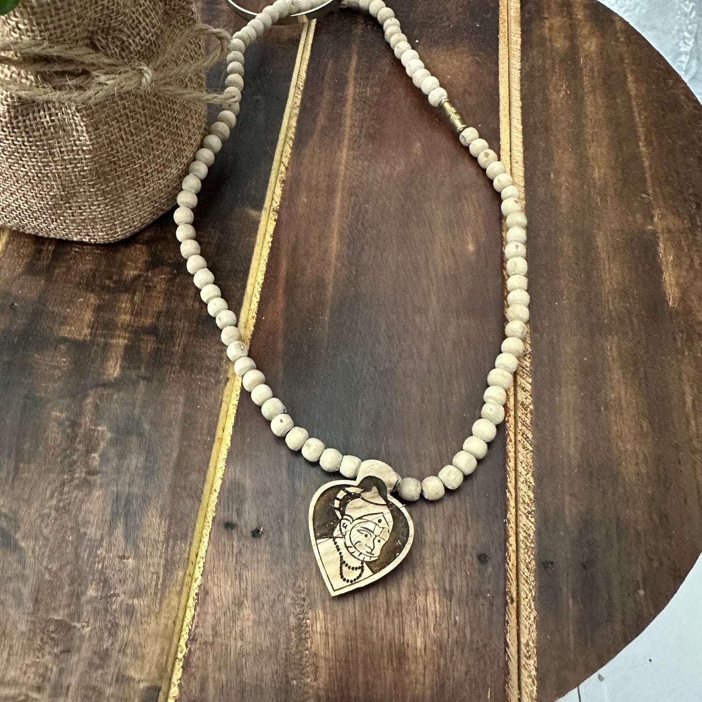 original Hanuman ji heart shape tulsi mala