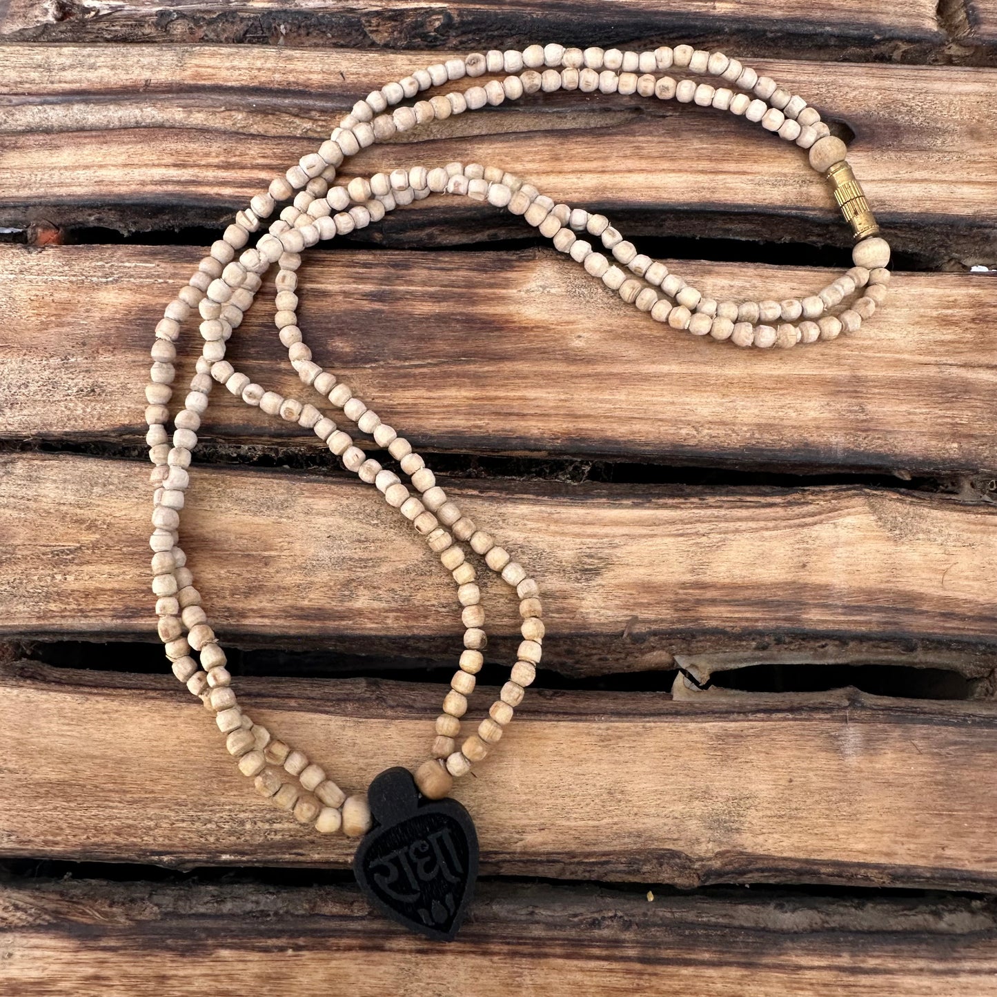 Radha naam jugal Black tulsi mala