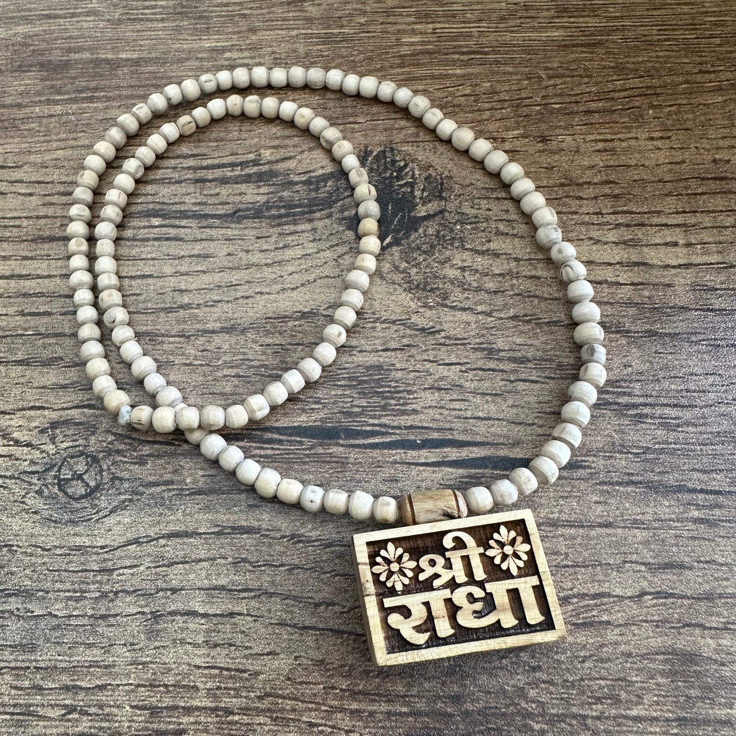 Shri radha medium size Bhaktmaal tulsi mala 24 inch