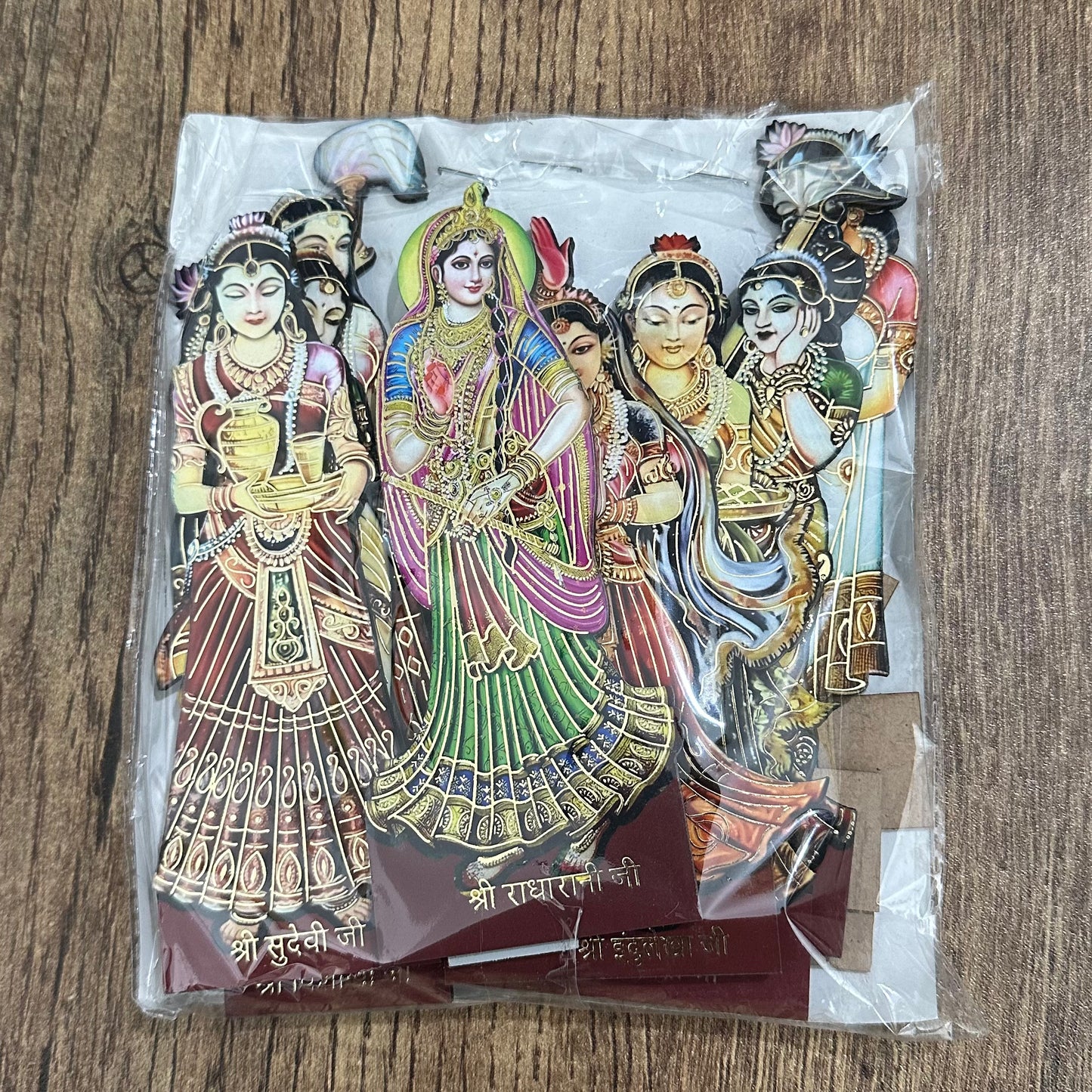 6 inch Ashth Sakhiya 9 piece including radha rani with stand