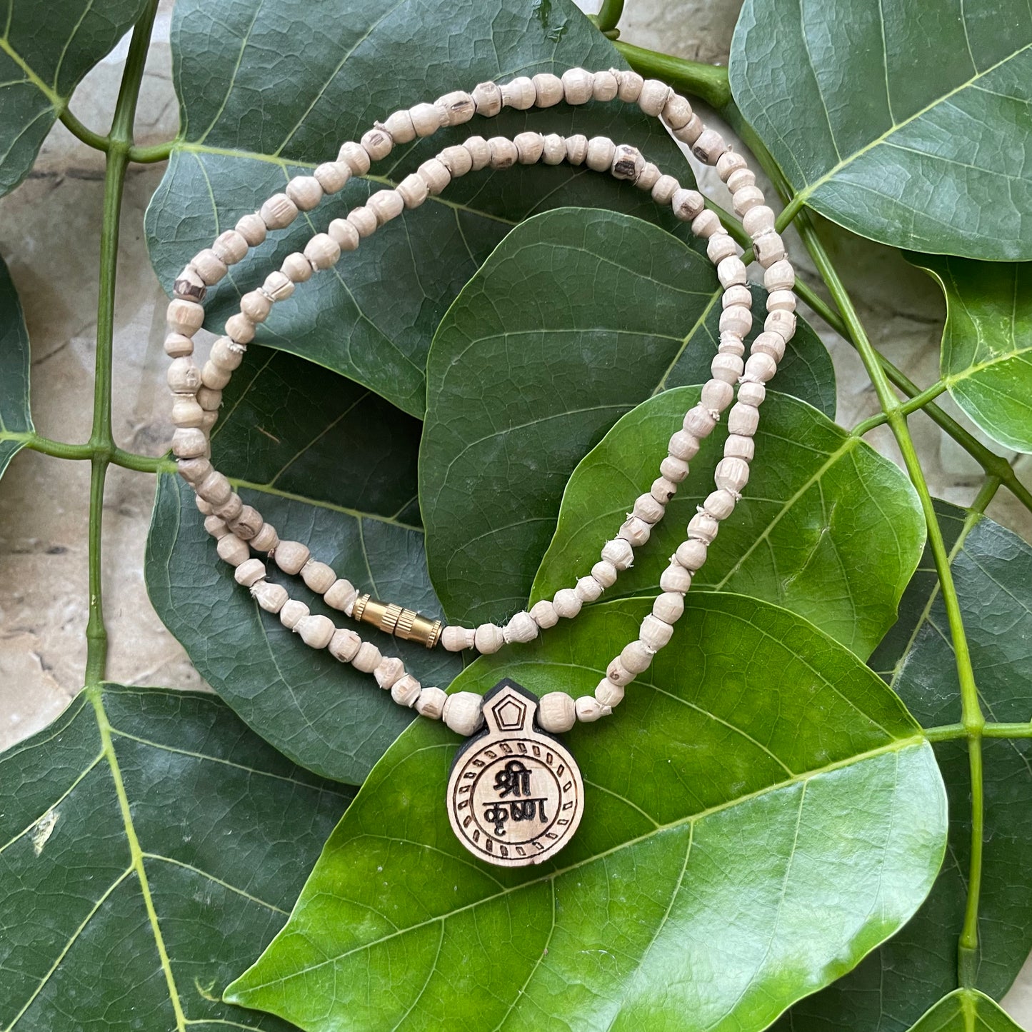 Shri Krishna Pure Tulsi Mala – 1 Round Small Handcrafted Mala from Vrindavan