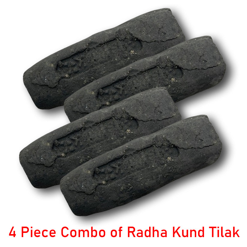 Original Radha Kund Tilak (4 Pieces) โ Sacred Tilak from Govardhan