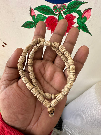 Unique style krishna naam tulsi mala 1 round