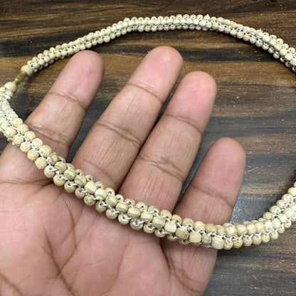 4 layers Tulsi Mala Round Beads 18inch size Unique design for girls and boys