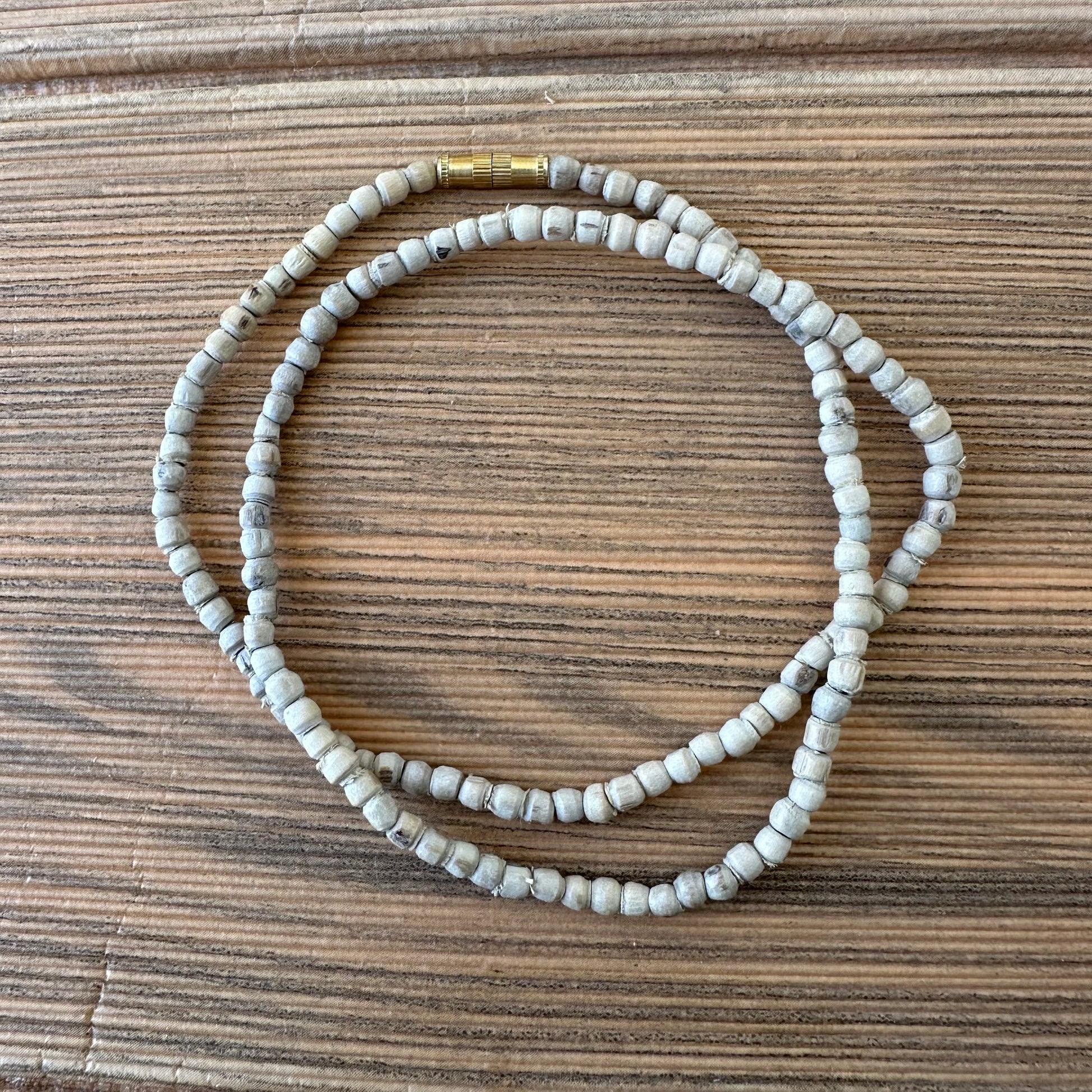 1 Round 3mm Beads Pure Original Tulsi Mala Handmade in Vrindavan – Ideal for all age group 