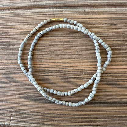 1 Round 3mm Beads Pure Original Tulsi Mala Handmade in Vrindavan – Ideal for all age group 