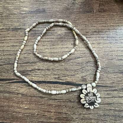 Shri Krishna flower tulsi mala
