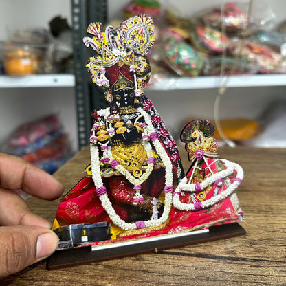 4 piece COMBO of bankey bihari, radha raman, damodar lila, Radha vallabh ji MDF cutout