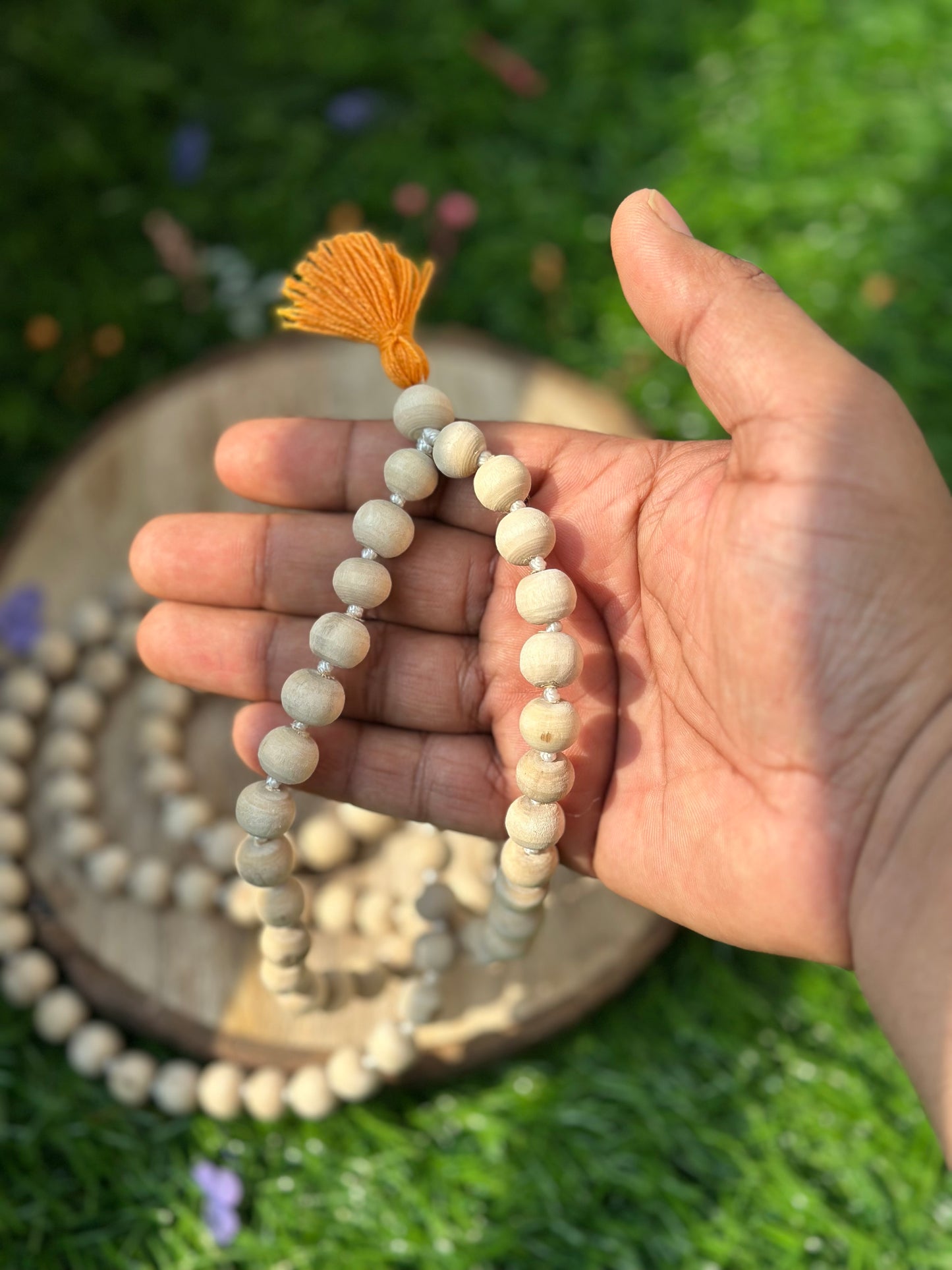 108+1 Tulsi jaap mala 12 mm