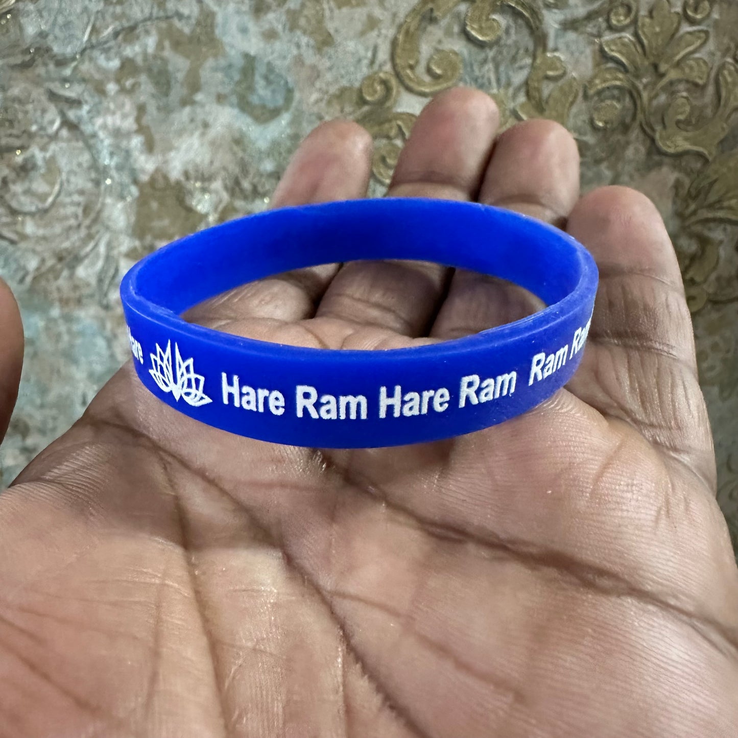 Blue rubber handband