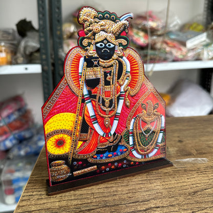 4 piece COMBO of bankey bihari, radha raman, damodar lila, Radha vallabh ji MDF cutout