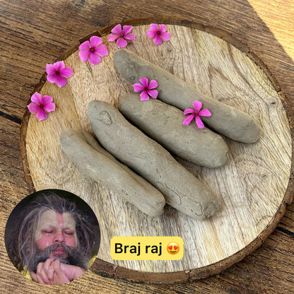 Braj Raj for tilak (Vrindavan soil) ब्रज रज टीका (350 gram 4-5 sticks)