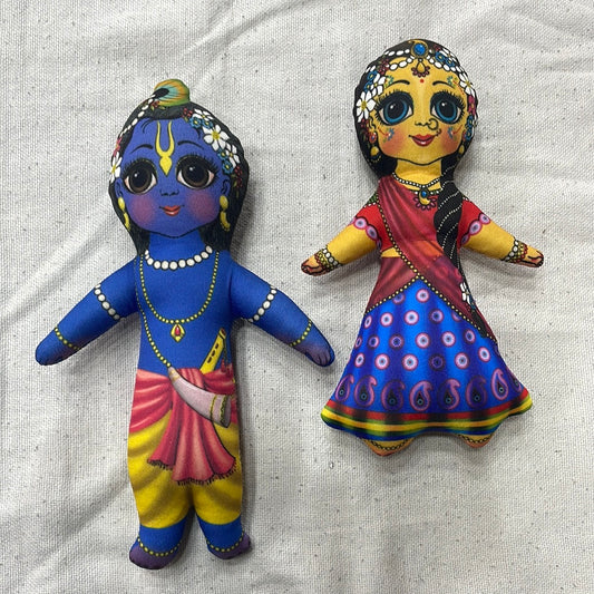 Radha Krishna cotton Doll